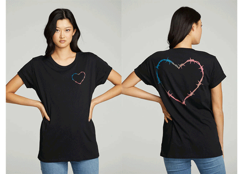 Barbed Wire Heart Graphic Tee